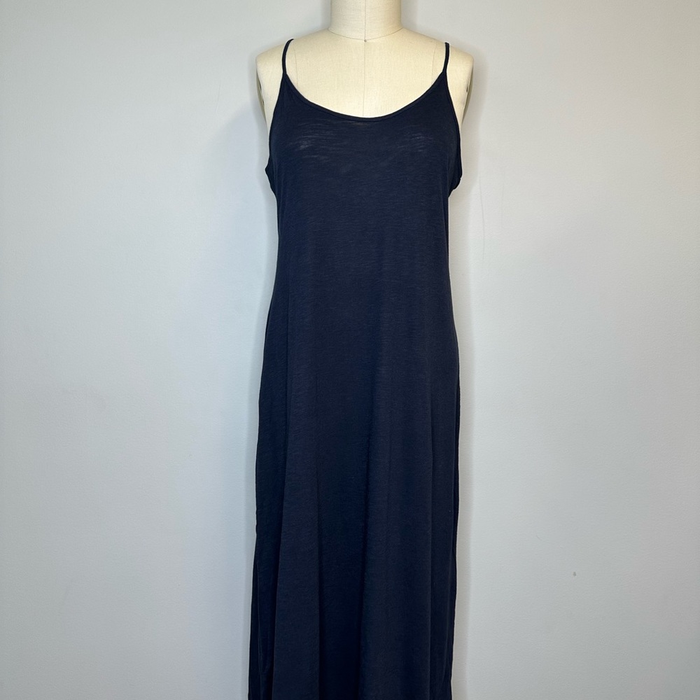 Navy Basic Racerback Maxi Dress - Picture 3 of 8